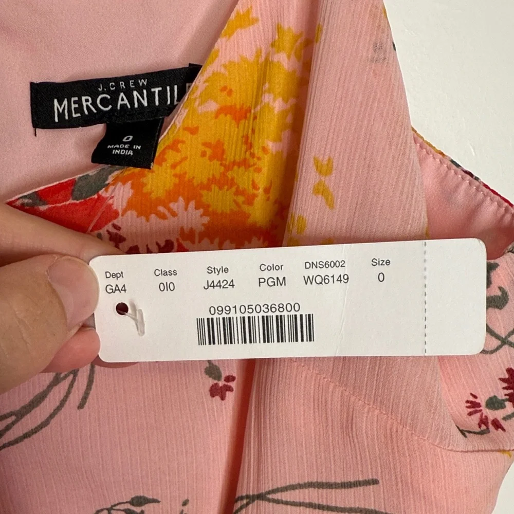 JCrew Mercantile NWT Floral‎ Tiered Maxi Dress - Size 0